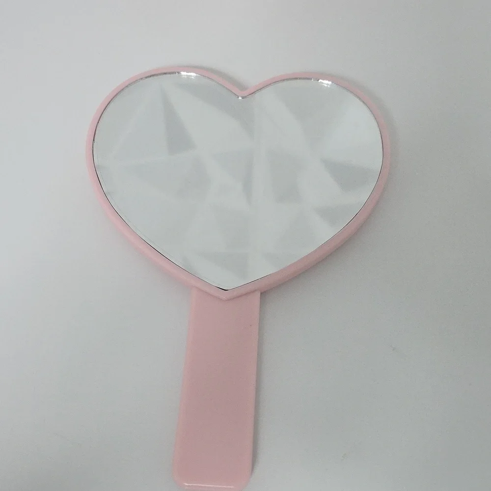 NEW IN BAG! Kiramoon The Heart Mirror Hand Held With Reusable‎ Bubble Bag
